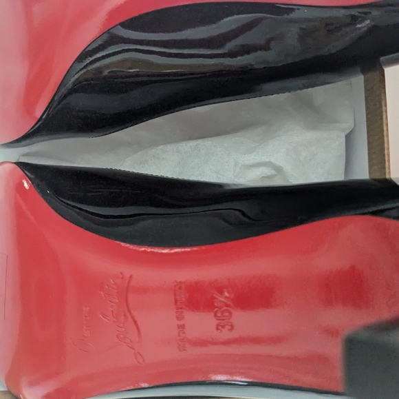 Christian Louboutin Simple Pump 70mm Black Patent Calf - Size 36.5 - Picture 15 of 15